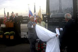 Putin lays stone of the monument to the victims of  September,11