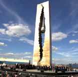 The opening of the memorial to the victims of international terrorism