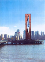 The monument to the victims of September, 11 created by Zurab Tsereteli is delivered to the USA.